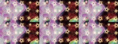 Renkli elementlerle Raster ilginç desen