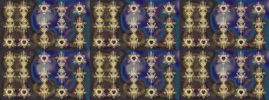 Raster illüstrasyonu. Kahverengi, gri ve mavi renkli kar taneleri. Yılbaşı Biçimi.