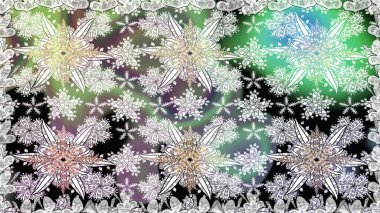 Çiçekler. Soyut etnik raster kusursuz desen. Vadinin gri renkli çiçekleri.