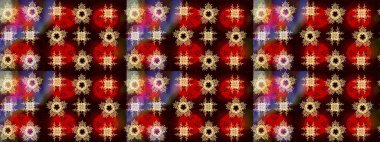 Raster Noel soyut renkli arka plan ve düşen kar tanesi. Noel süslemeleri ve Noel süslemeleri.