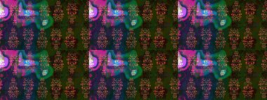 Gri renklerde. Renkli süs kenarı. Hint süsü. Çizim kalıbı. Raster illüstrasyonu. Çiçek duvar kağıdı.