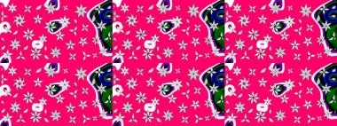 Yumuşak, bahar çiçekleri morumsu renklerde. Raster illüstrasyonu. Raster çiçekleri klasik tarzda çizilmiş. Çiçekli yumuşak çizim deseni.