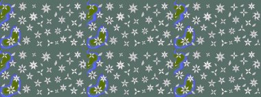 Tarafsız renklerde. Raster illüstrasyonu. Çiçekli güzel suluboya desen.