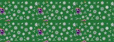 Manzaralı çiçek deseni. Sevgililer günü ve tebrik kartı konsepti için şık bir davetiye. Üst manzara, yumuşak yeşil renk tarzı. Çiçek kompozisyonu, el boyası, hassas şablon..