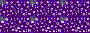 Mor renklerde. Raster illüstrasyonu. Çiçekli güzel suluboya desen.