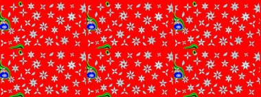 Raster. Zarif, parlak ve kırmızı çiçek desenli eskiz. Sabıka baskıları, bebek kıyafetleri, duvar kâğıtları, paket kutuları vb..