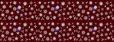 Kırmızı renkte çiçekler. Doodle tarzı. Elle çizilmiş sonbahar çiçeği deseni. Tekstil ve kapak tasarımı için mükemmel. Renkli kırmızı çizim deseni.