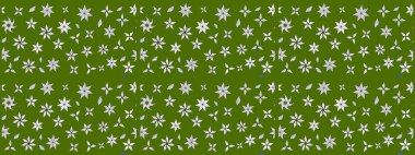 Moda baskıları için zarif bir şablon. Halk tarzı. Parlak renkli çiçekli ve yeşil yapraklı harika bir çiçek deseni. Modern çiçek arkaplanı.