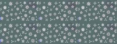 Tarafsız kıvırcık çiçekler tarafsız renklerde şekillenir. Raster illüstrasyonu. Klasik çiçek tasarım elementleri.