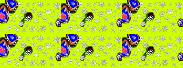 Yumuşak, bahar çiçekli arka plan. Yeşil renkli çiçekler. Raster çiçek desenli ve çiçekli..