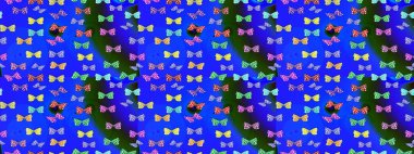 Raster illüstrasyonu. Kelebek yineleme dokusunun güzel çizimi karşıtlık katmanında izole edilmiş. Korunmak için vahşi yaşam böcekleri için arka plan. Doğa kelebeği temayı mavi renklerle tekrarlar.