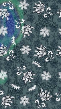 Renkli Bahar Teması eskiz kalıbı. Süslü kumaş deseni. Düz Çiçek Elementleri Tasarımı. Raster illüstrasyonunda çiçek deseni çizimi.