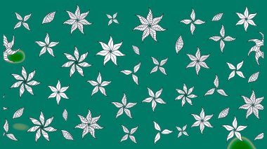 Şekil verilmiş çiçeklerle eskiz deseni. Süslü zentangle çizim dokusu, soyut çiçeklerle süslenmiş. Çiçek deseni duvar kağıdı, şablon dolguları ve web sayfası arkaplanı için kullanılabilir.