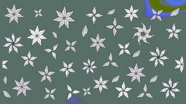 Ultraviyole kumaş deseni. Çizim kalıbı. Raster illüstrasyonu. Organik motif arkaplanı.