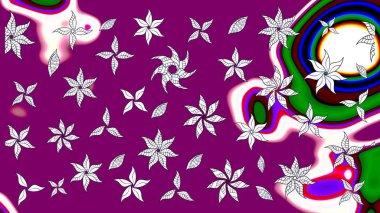 Eski moda arka plan. Desen, çizim, çiçek sınırı. Raster illüstrasyonu. Kıvırcık, parlak örgü. Çiçek çelengi. Güzel, pürüzsüz kumaş, tuval..