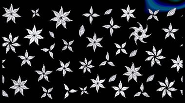 Karalama çiçeği. Renkli Bahar Teması eskiz kalıbı. Raster illüstrasyonu. Zentangle soyut çiçekleri. Güzel kumaş deseni. Düz Çiçek Elementleri Tasarımı.