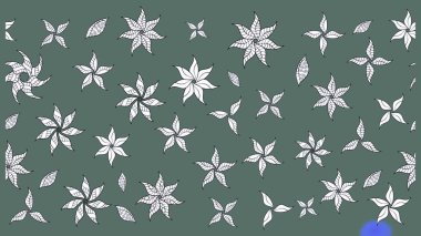 Halk tarzı. Modern çiçek arkaplanı. Moda baskıları için zarif bir şablon. Rengarenk çiçekleri ve doğal renklerde yaprakları olan harika bir çiçek deseni..