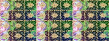 Skeç raster arka planı. Yeşil renkler üzerine grafiksel modern çizim deseni. Duvar kâğıdı barok, İspanyol kumaşı. Çiçek deseni çizimi.