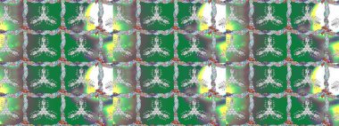 Suluboya elle çizilmiş çiçek desenli eskiz deseni. Parlak renkli fantezi çiçekleri, yapraklar, renkli tomurcuklar.