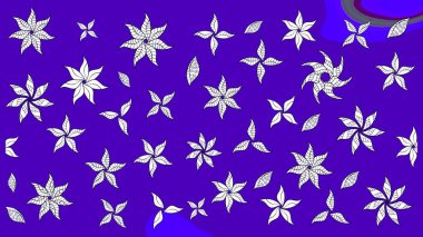 Mor renkli çiçekler. Renkli Bahar Teması eskiz kalıbı. Düz Çiçek Elementleri Tasarımı. Sevimli çiçek raster deseni.