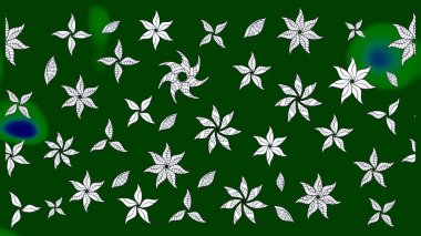 Sevgililer günü ve tebrik kartı konsepti için şık bir davetiye. Manzaralı çiçek deseni. Çiçek kompozisyonu, el boyası, hassas şablon. Üst manzara, yumuşak yeşil renk biçimi.