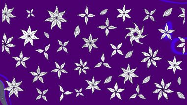 Manzaralı çiçek deseni. Çiçek kompozisyonu, el boyası, hassas şablon. Sevgililer günü ve tebrik kartı konsepti için şık bir davetiye. Üst görünüm, yumuşak menekşe rengi.