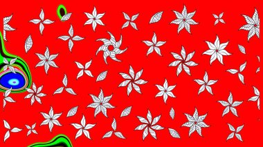 Anti-stres için soyut örnek sayfası. Kırmızı renklerde. Raster illüstrasyonu.