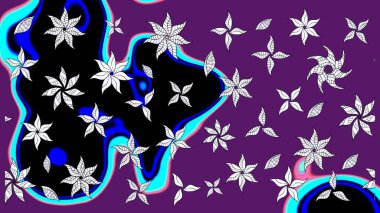 Raster - stok. Mor çiçekli eskiz deseni, suluboya çiçek deseni, sevimli çiçek, duvar kağıdı, kart veya kumaş için fayanslı.