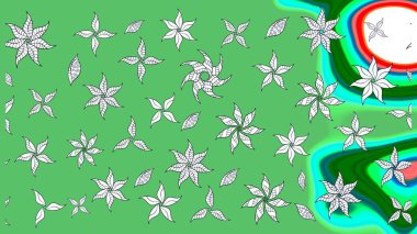 Tekstil, tebrik kartı, boyama kitabı, telefon kılıfı baskısı için kullanılabilir. Kızılderili desenli desenli desenli şal deseni. Etnik Mandala süsü. Raster Henna dövme stili.