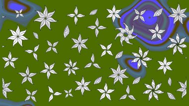 Halk tarzı. Moda baskıları için zarif bir şablon. Modern çiçek arkaplanı. Parlak renkli çiçekleri ve yeşil yaprakları olan harika bir çiçek deseni..