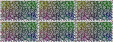 Suluboya çizimi. Çiçeklerle kusursuz desen. Renkli çiçekler. El çizimi.