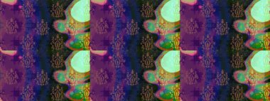 Arkaplan dokusu, duvar kağıdı, mor renkli çiçek teması. Kabile sanatı boho baskısı, klasik çiçek arkaplanı. Soyut etnik raster pürüzsüz desen.