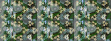 Raster resim. Kar tanesi doodle çizilmiş grafik. Noel kış tasarım için renkli kar taneleri.