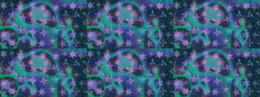 Doğa. - Mavi çiçekler. Raster deseni. Çiçek kompozisyonu. Çiçek arkaplan. Çiçek kolajı. Küçük çiçekte güzel desen var..