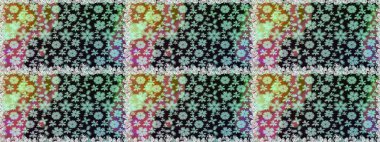 Yapraklı kusursuz desen. Şirin, zarif çiçekler Raster illüstrasyonu. Davetiye ve kartpostal tasarımı için dekoratif çiçek unsurları. Poster ya da kapak için arka plan. Tekstil için figür.