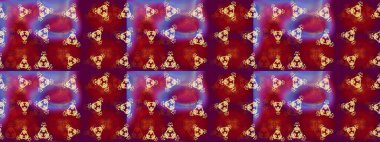 Kar tanelerinin soyut arkaplanlı Noel şablonu. Noel ve yeni yıl moda baskıları için tatil tasarımı. Altın renkler. Raster illüstrasyonu.