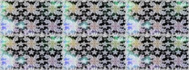 Raster illüstrasyonunda kusursuz çiçek deseni. Gri renkli çiçekler.