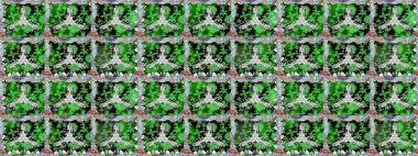 Yumuşak, yaz çiçekli arka plan. Yeşil renkli çiçekler. Raster çiçek desenli ve çiçekli..