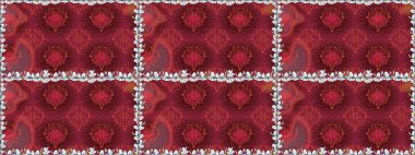 Bahar çiçekli, dikişsiz, sevimli çiçek deseni. Raster illüstrasyonu. Güzel kumaş deseni.