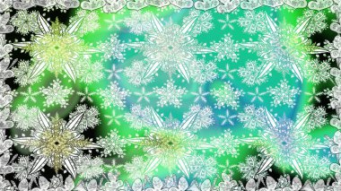 Tekstil ve kapak tasarımı için mükemmel. El çizimi dikişsiz sonbahar çiçekleri deseni. Renkli, yeşil, pürüzsüz desen. Yeşil renkli çiçekler. Doodle tarzı.