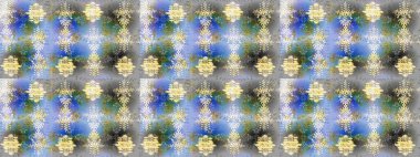 Modern tasarım posteri, kapak resmi, gri, mavi ve nötr renkli kart tasarımı. Son moda kar taneleri ve elementler onun kartlarını gösteriyor. Retro stil dokusu, şablon kış elementleri. Kar taneleri tasarımı.