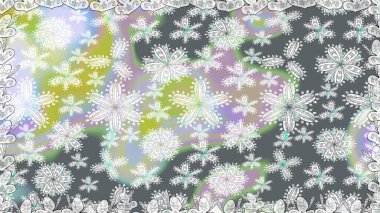 Gri renklerde. Raster illüstrasyonu. Gri renkli gri papatya deseni.