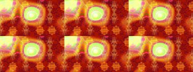 Renkli Bahar Teması eskiz kalıbı. Düz Çiçek Elementleri Tasarım Raster illüstrasyonu. Çiçek desenli eskiz. Kırmızı, turuncu ve sarı renkte çiçekler.