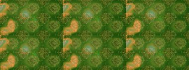 Renkli Bahar Temalı Kusursuz Arkaplan. Düz Çiçek Elementleri Tasarımı. Raster..