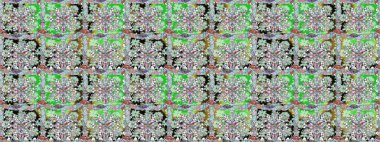 Raster illüstrasyonu. Renkli, pürüzsüz desen. Çiçek duvar kâğıdı. Çiçek arkaplan. Tarafsız renklerde şirin tekstil.