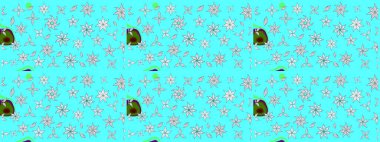 Raster illüstrasyonu. Suluboya tarzında mavi renkte. Küçük çiçekli bahar deseni çiz.