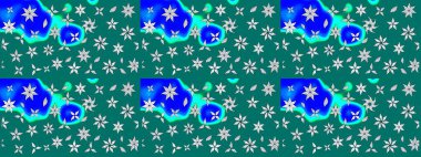 Raster illüstrasyonu. Flower eskiz arka planı. Çiçek deseni. Şatafatlı bahar bahçesi dokusu.