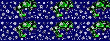 Çiçekler suluboya eskiz deseni. Raster Stili kumaş deseni.