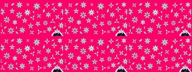 Raster illüstrasyonu. Renkli çizim kalıbı. Mor renkli şirin tekstil. Çiçek duvar kâğıdı. Çiçek arka planı.