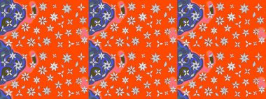 Turuncu renkli çiçekler. Nazikçe, güzel çiçek arkaplanı. Raster çiçek desenli ve çiçekli..